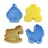 Craft Kitchen Tool Fondant Cutter Decorating Plunger 4Pcs/Lot Mold Cutter Tool Cake Mold Baby Toy