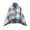 2026 New Warm Shawl, Cold-Proof Cover Blanket, Thickened Plaid Postpartum Cover Blanket, Nap Blanket, Multi-Functional Blanket