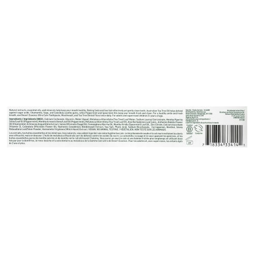 Tea Tree Oil UltraCare Fluoride-Free Toothpaste 177g/6.25oz