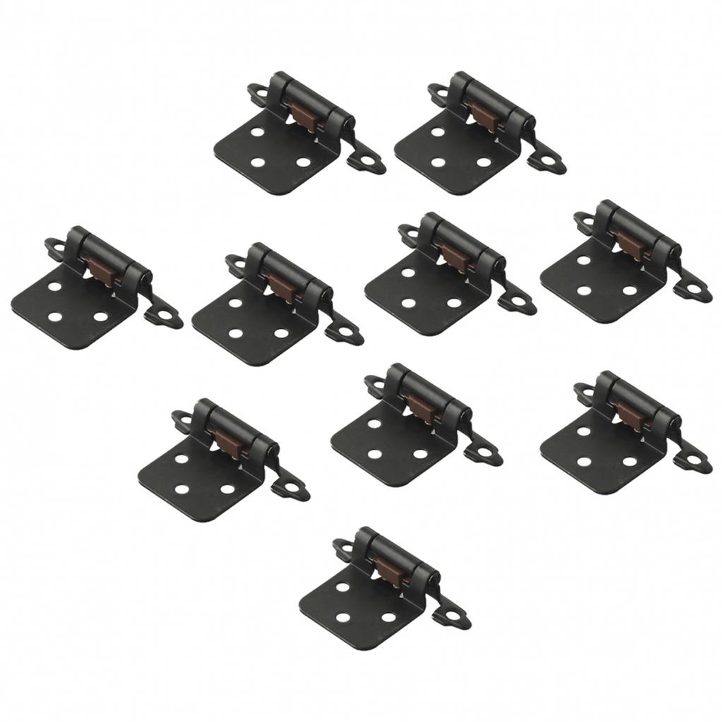 10pcs Cabinet Door Hinges Cold-rolled Steel Cupboard