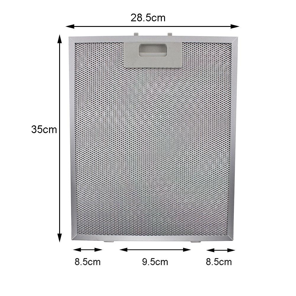 Silver Cooker Hood Filters Metal Mesh Extractor Vent Filter 350 X 285 X 9mm