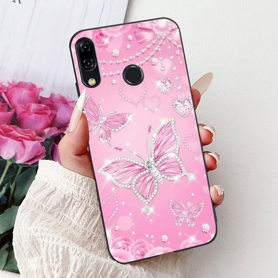 Luxury Matte Silicone Soft Case For ASUS ZENFONE 5 8 3 ZE620KL ZE520KL ZB602KL ZB601KL ZS590KL Capa Flower Loving Heart Funda