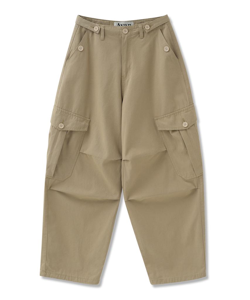 AVANDRESS Enter Wide Cargo Cotton Pants - 6Col (A Type)