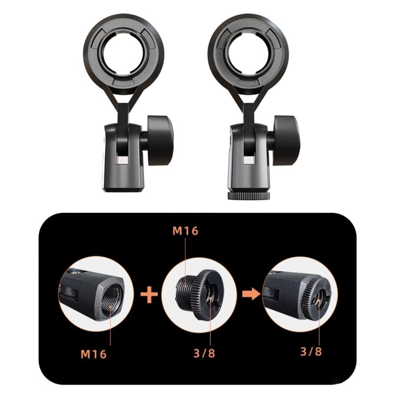 Metal Microphone Clip Microphone Shock Mount Bracket Holder Simple Stand Accessories Use Flexible Angle Adjustment