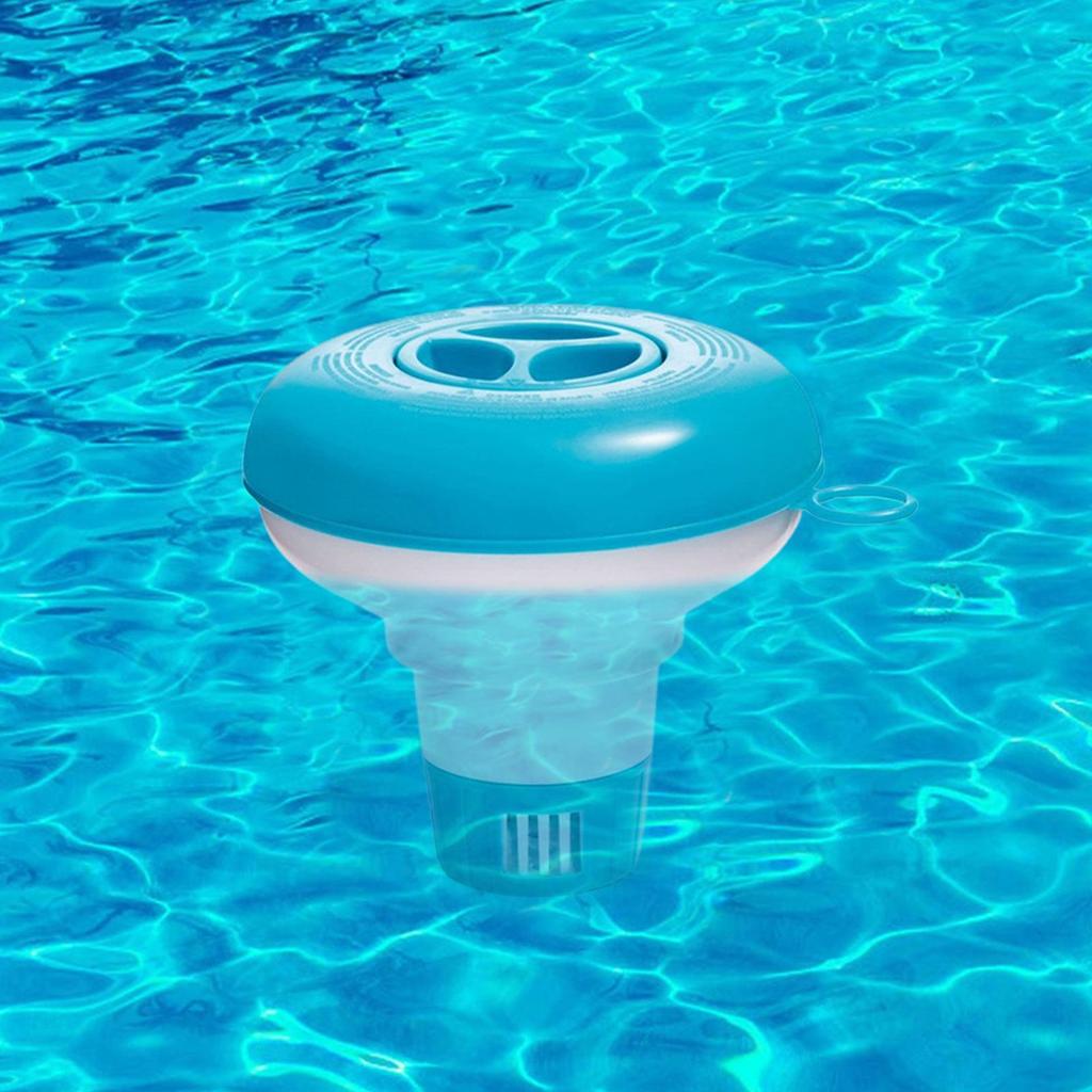 Floating Pool Chlorine Dispenser Swimming Pool Floater for Chlorine Tablets Chlorine Floater for for Spas Hot Tub Water Park