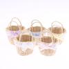 1/12 Dollhouse Cute Mini Rattan Hand Basket Model Dollhouse Kitchen Accessories Dolls House Decoration Toy Pretend Play Toys