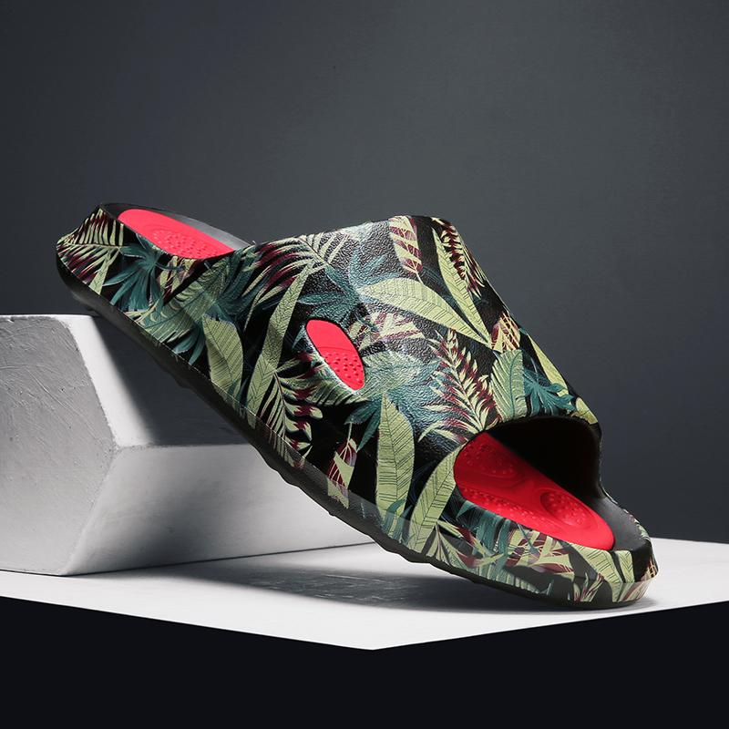 Unisex House Slippers Summer Women Outdoor Casual Beach Slides Thick Sole Home Non-Slip Men Bathroom Shoes Flat Bottom Sandals