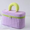 Man Fashion Simple Square Nylon Women Cosmetic Bag Storage Bag Travel Toiletry Bag Makeup Case