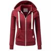 Spring and Autumn Women's Trendy Sports Zipper Cardigan Hoodie Jacket