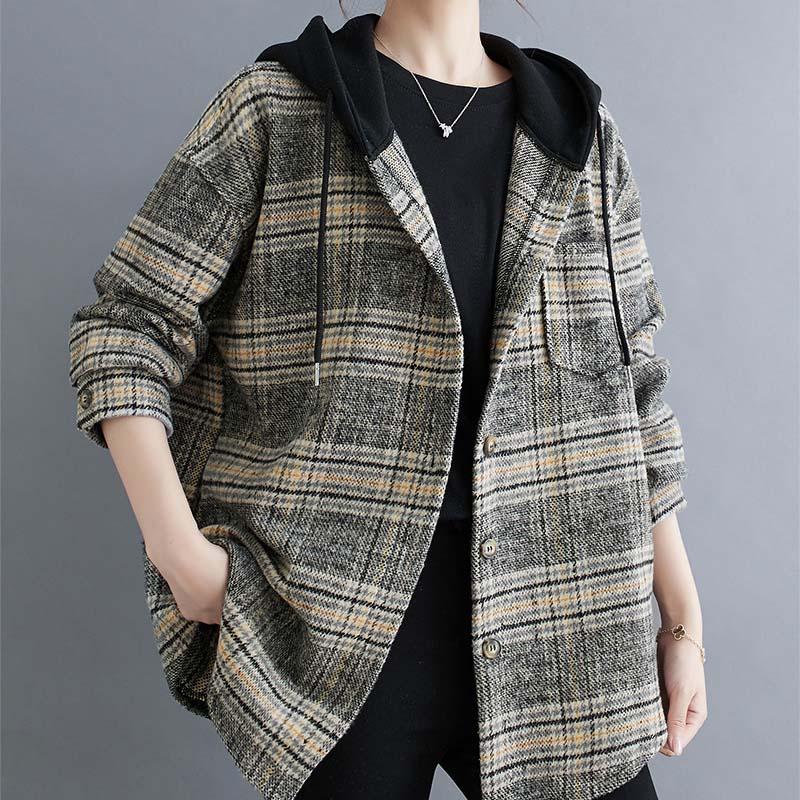 Mantel für Damen Verdickt Herbst Winter Windjacke Übergröße Wasserdicht Lässige Jacke