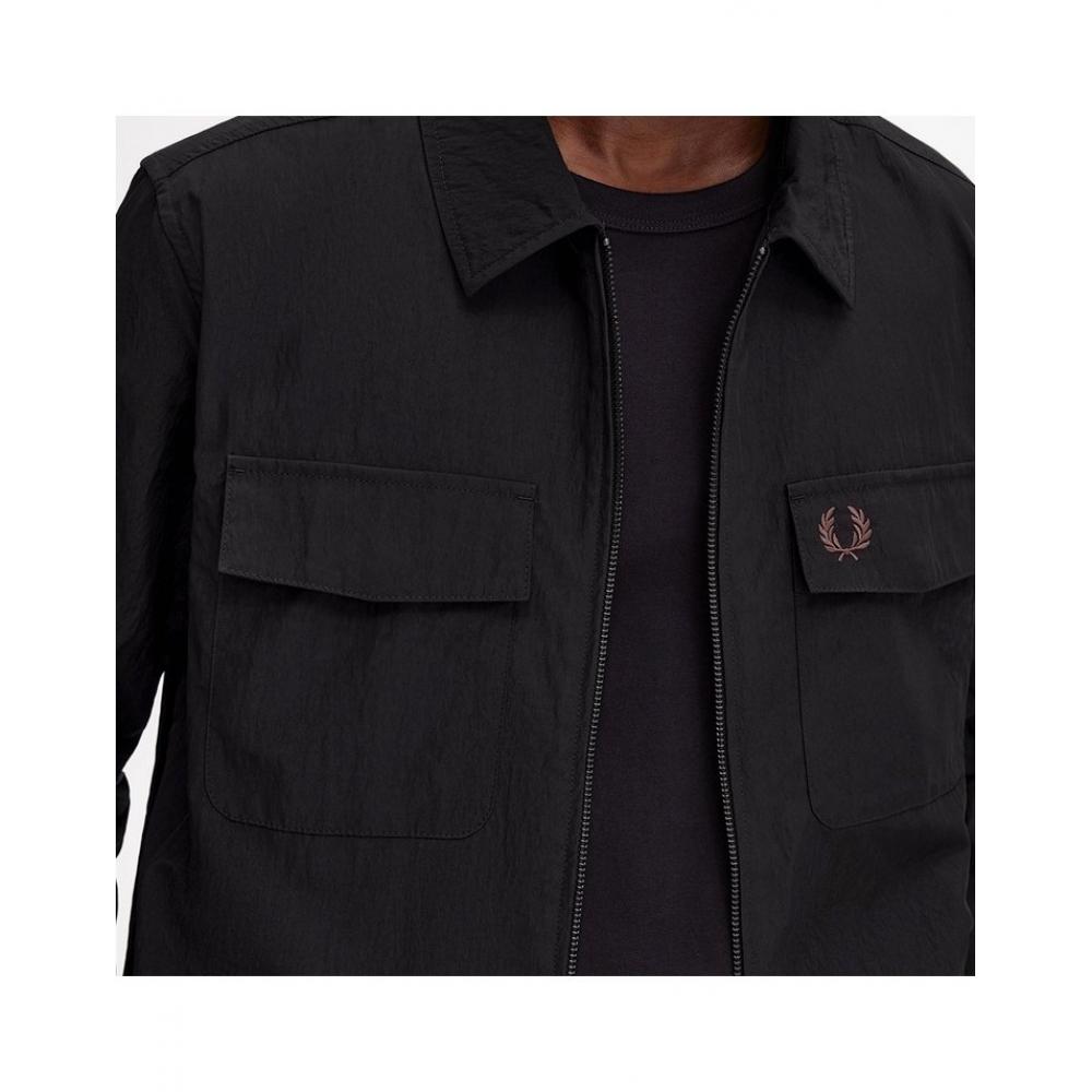 Fred Perry Two Way Zip Overshirt  102  Afpm2415684 102