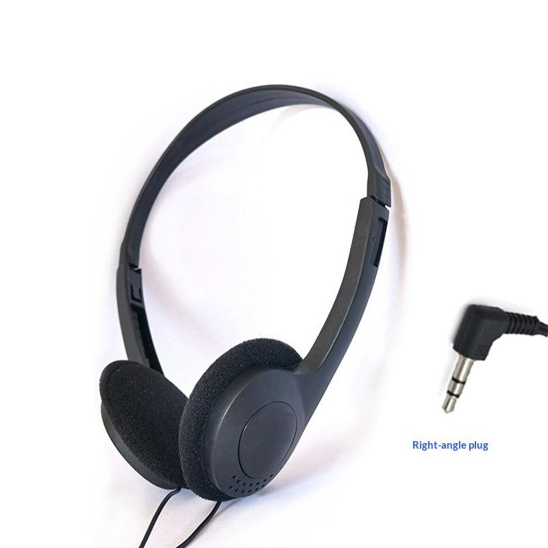 

1Pcs Over Ear Earbud Wired Earphones Travel Bus Aviation Headphones Fashion Headset