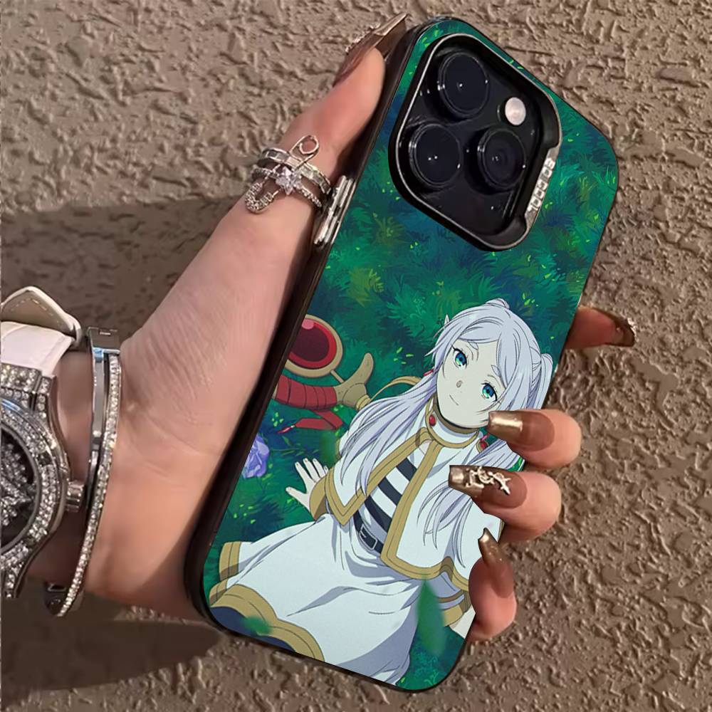 S-Sousou No F-Frieren Чехол для телефона iPhone 17,16,15,14,13,12,11,Pro,X,XS,Max,Plus Мягкий Черный Чехол iPhoneX