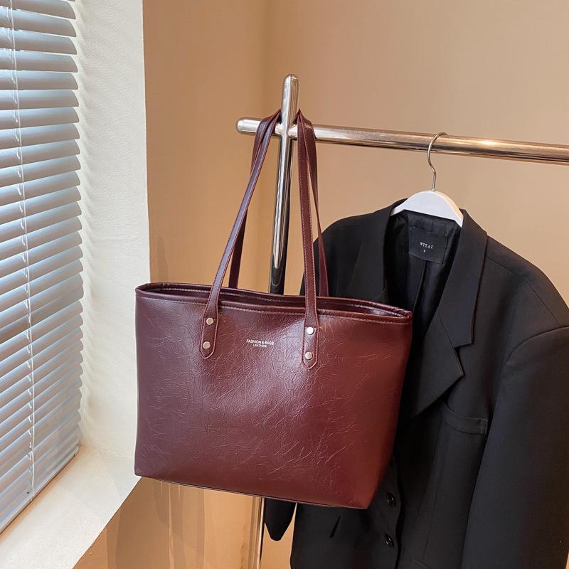 Einfache Tasche, Modische Pendler-Tragetasche, Studenten-Klassen-Schultertasche mit großer Kapazität