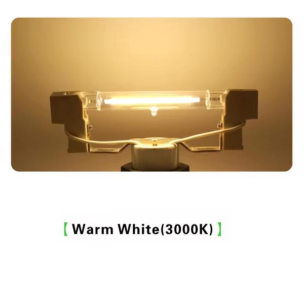 1-10Pcs Dimmable R7S COB LED Glass Tube 78MM 118MM 7W-30W LED Light Bulbs J78 J118 AC110V-220V LED Lamp Warm/White/Neutral Light