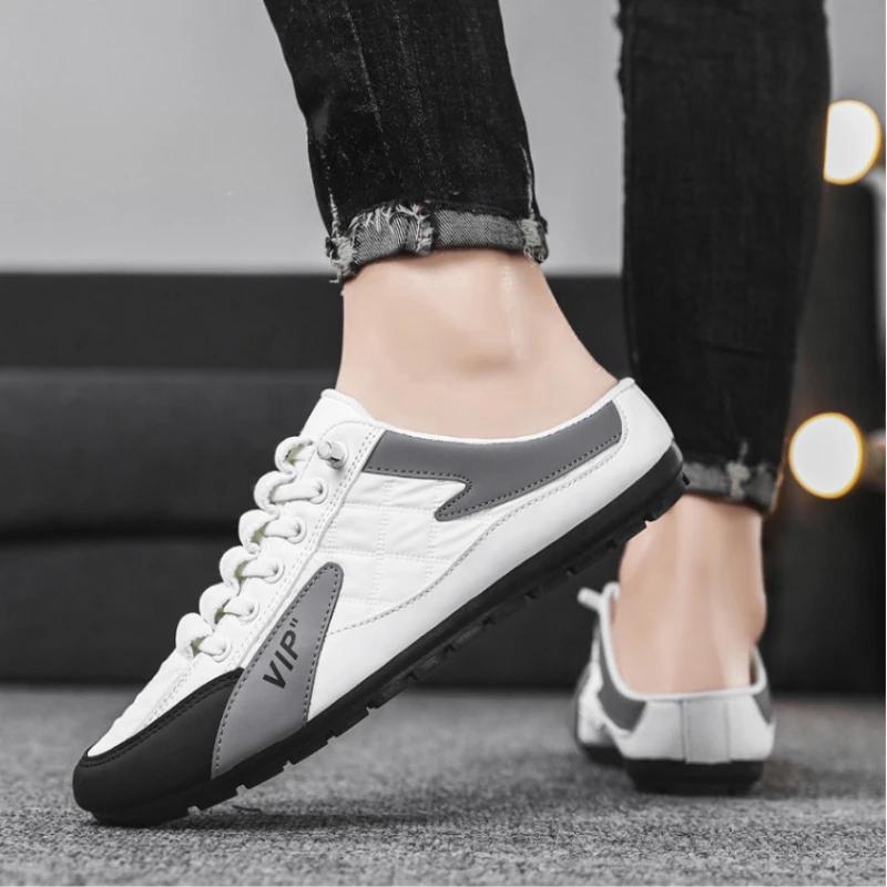 Fashion 2024 Summer Men's Casual Shoes Fashionable Men's Half Slippers Men's Sports Shoes Brand Shoes  Slippers Men  Zapatos De Hombre