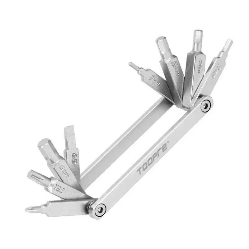 TOOPRE Bicycle Repair Tool Mountain Bike Multi Functional Repair and Dismantling Set Hexagonal Screwdriver Wrench TL-8060