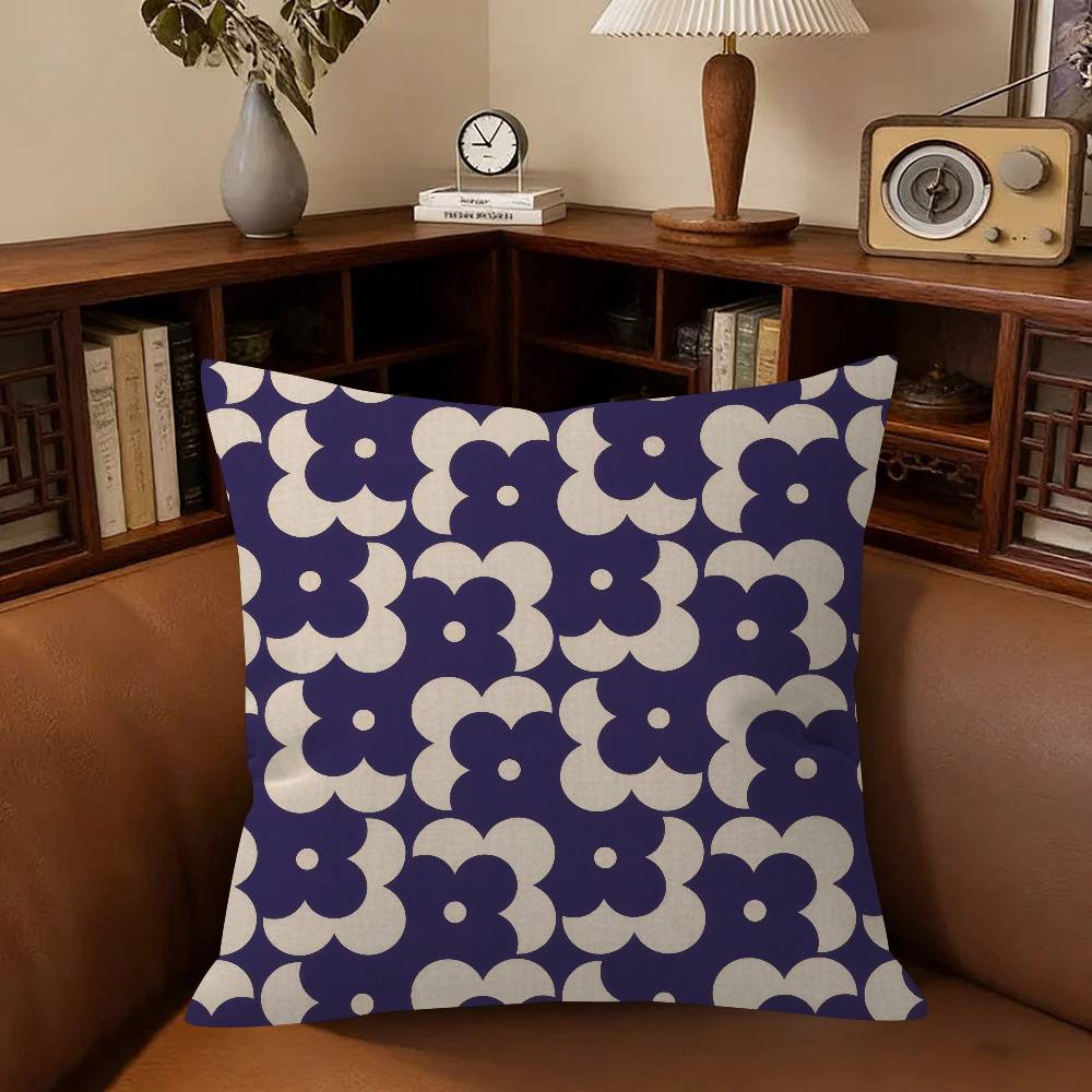Flower Pillowcase Toon Gift Cushion Cover Bedroom Home Sofa Chair Seat Decor Pillow Case Logo O-Orla Kiely