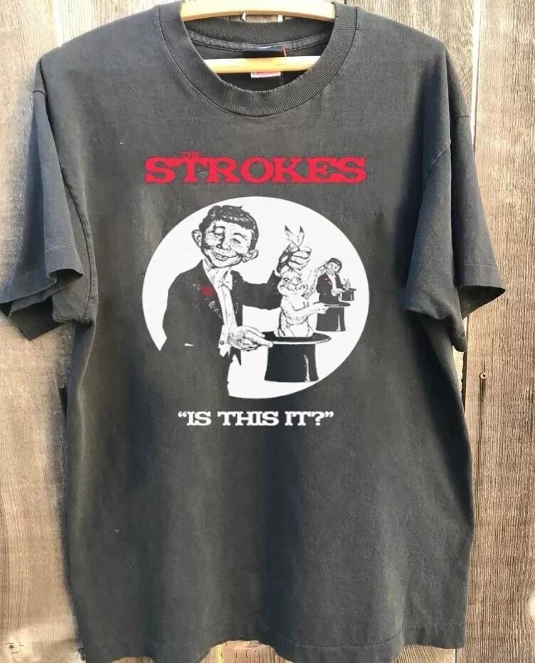 The Strokes Shirt, The Strokes Band Charcoal T-shirt Unisex S-5XL Men Women Unisex T-Shirt XXL