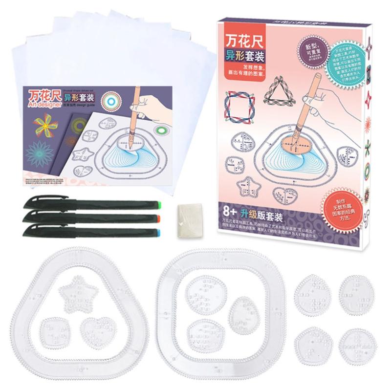 Buy Portable Spiral Art Set 18 Pcs/28Pcs Portable Drawing Kit W/ Gear