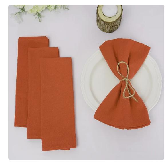 50PC 30X45CM Table Cloth Napkins Cotton Durable Fabric Reusable Kitchen Dining Easter Wedding Christmas baby shower Decoration