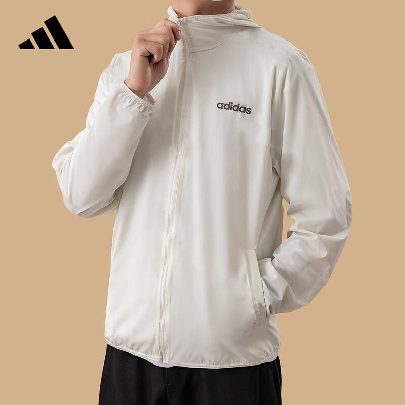 Adidas Unisex Spring/Summer Breathable Hooded Woven Jacket JL8232 L