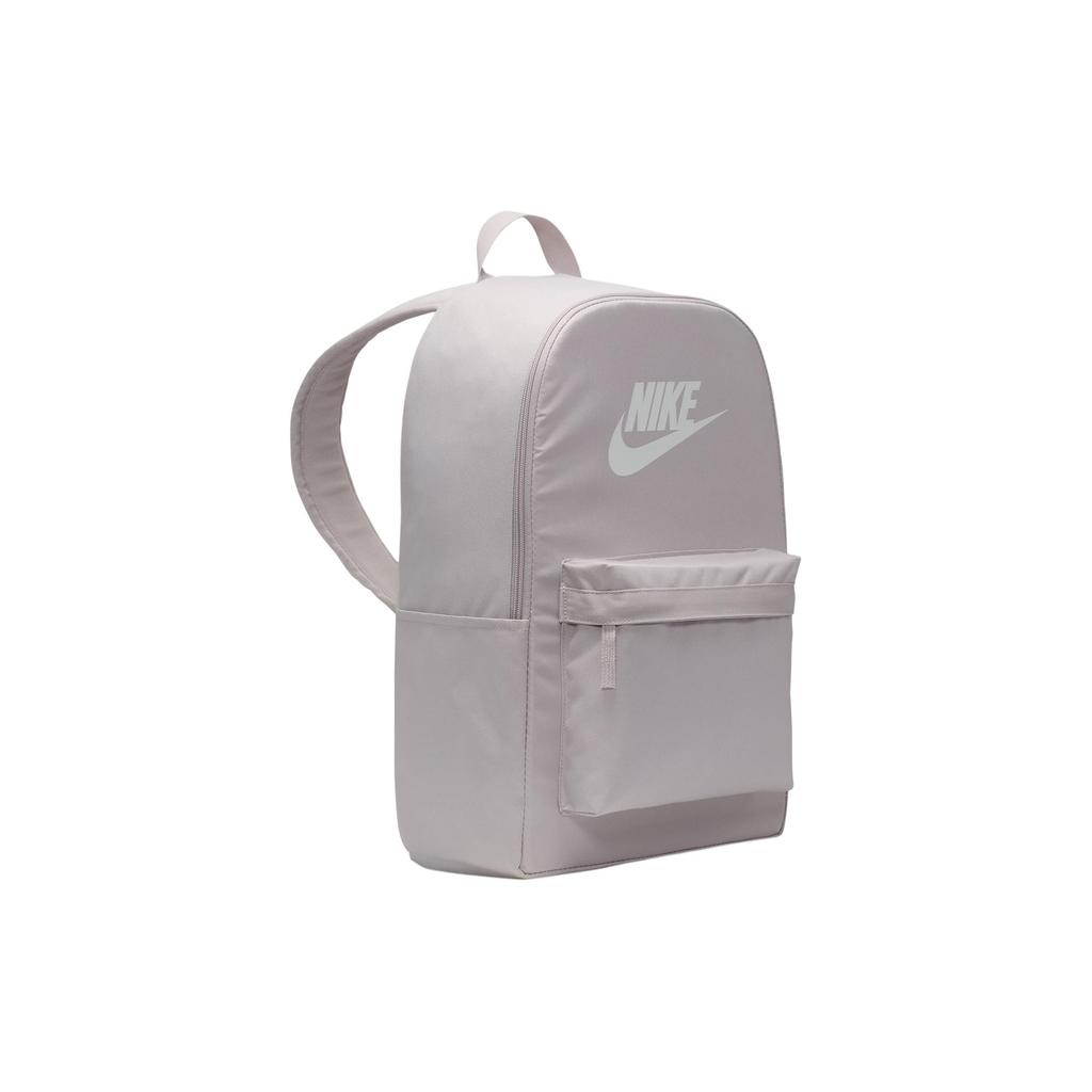 Nike Heritage Logo Print Sports Polyester Backpack Unisex Backpacks Platinum-Purple Summit-White DC4244019