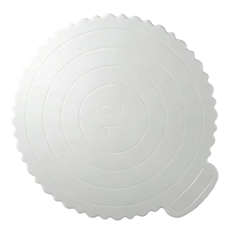 Set of 5 Nonslip Plastic Cake Stands with Textured Bottom ABS Texture for Firm Cake Positioning During Parties and Event