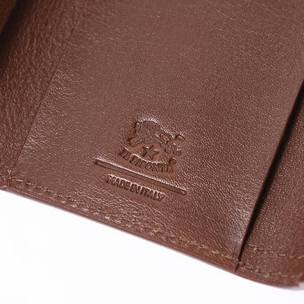 IL BISONTE Key Case Key Ring Genuine Leather Logo Men Women Unisex SKH150 PV0001 (Pink/PK213B) [Item]