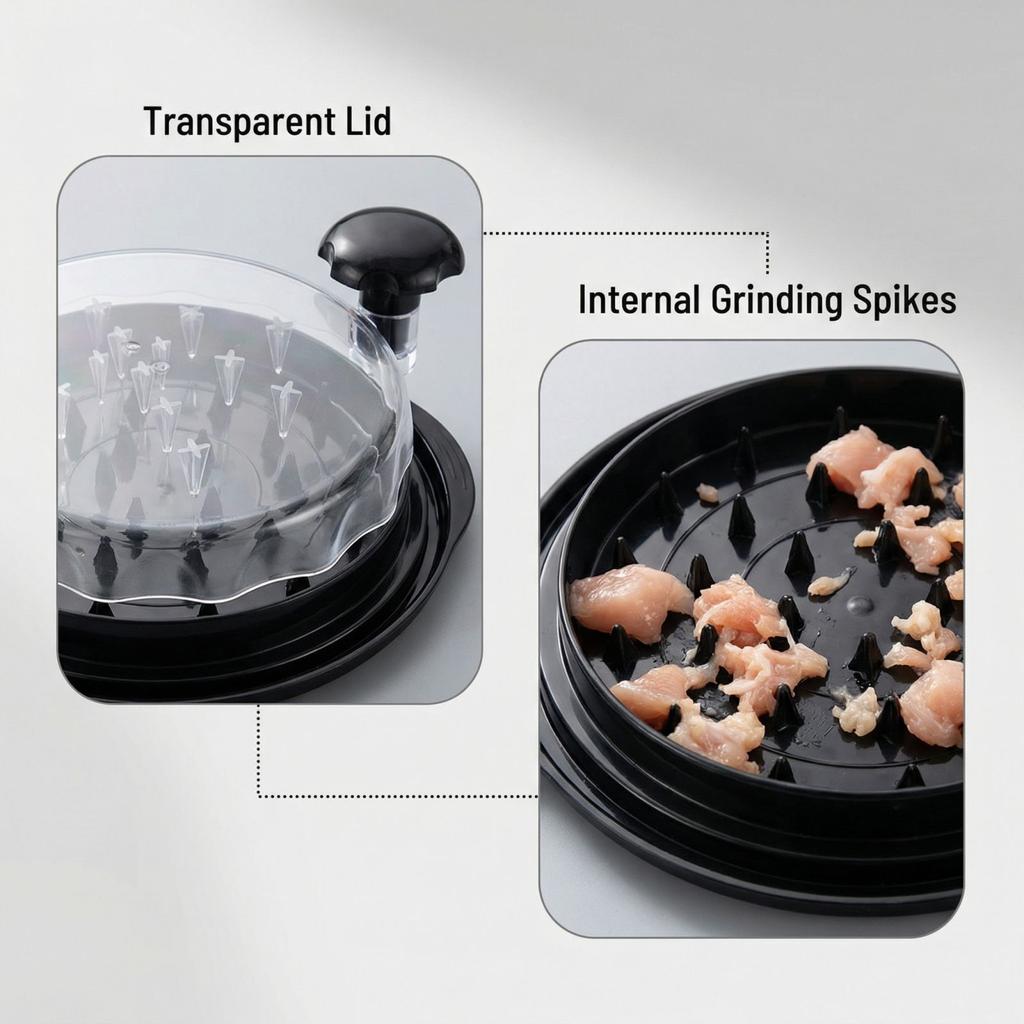 Transparent Lid Chicken Mincer