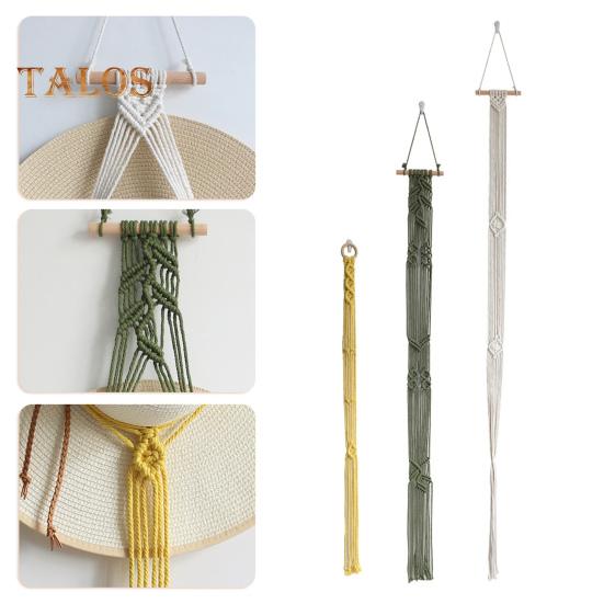 Tapestry Hat Storage Lanyard Bohemian Woven Handmade Wall Hanging Elegant Hat Display Stand Home Accessories
