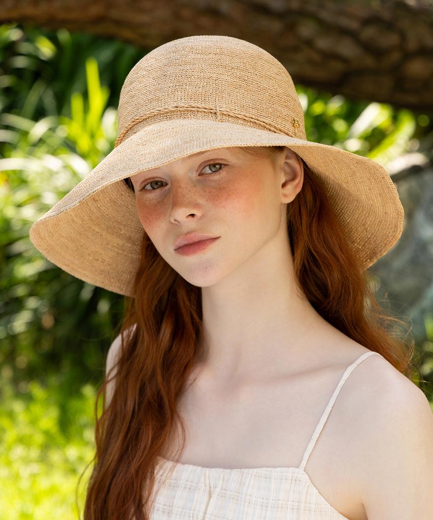Tatiana Hazel Raffia String Ribbon Cloche Hat Ht8189 Standard (Brim Length 10Cm)
