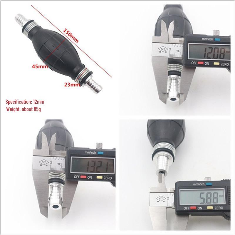 Cross-Border Automotive and Marine Hand Pump - Aluminum Alloy One-Way Valve, Hand-Operated Oil and Water Suction - Available in 6/8/10/12 Sizes.
