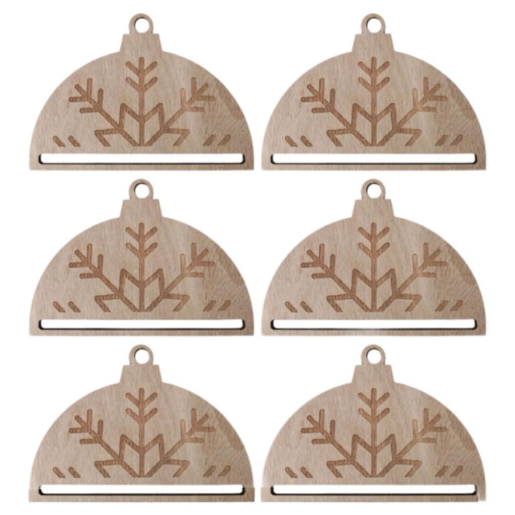 6Pcs Christmas Tree Decoration Pendant Xmas Tree Decor Pendant Crafts DIY Christmas Ornament