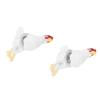 Chicken Earrings Novelty Personalized 3D Chicken Farm Anial Stud Earrings Jewelry for Festival Holiday
