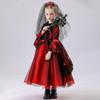 Child Ghost Bride Witch Vampire Princess Dress Halloween Costume