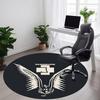 1PC RAMMSTEIN Office Round Rug, Non-slip, Soft and Durable Office Rug for Interior Decoration, Perfect for Office, Beautiful Decoration