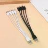 Cabo Carregador USB C 4 em 1 de 20CM 4 Portas Divisor USB Cabo de Carregamento Conector Tipo C Para Celulares Smartphone Tablet
