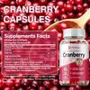 Pslalae Cranberry & Vitamin C Softgels - Immune Support, Urinary Tract Health, Easy Swallow Capsules - 120 Count