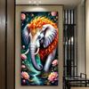 Elephant Large Size Diamond Painting Animals Diy Full Square Round Drill Rhinestone Embroidery Mosaic Cross Stitch Kits Wall Decor