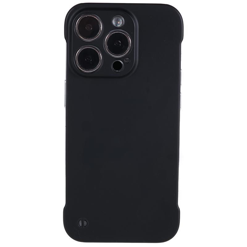 For iPhone 15 Pro Frameless Case Hard PC Slim Minimalist Phone Cover Skin-Touch