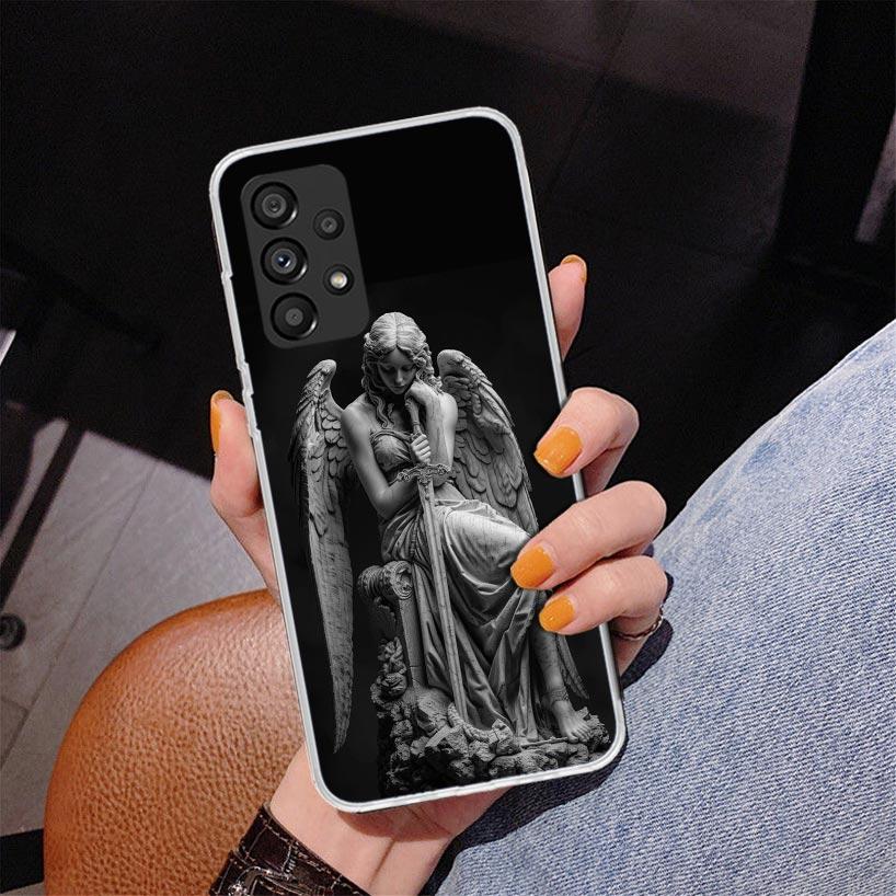 Archangel Michael Phone Case For Samsung Galaxy A52 A32 A22 A12 A51 A31 A50S A30S A20S A10S Note 20 Ultra 10 Plus S10 A72 A71 Ga