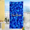 Rose Customize Your Name Beach Towel High Absorbency & Quick-Dry Suitable for Swimming Gym Camping Yoga Vacation