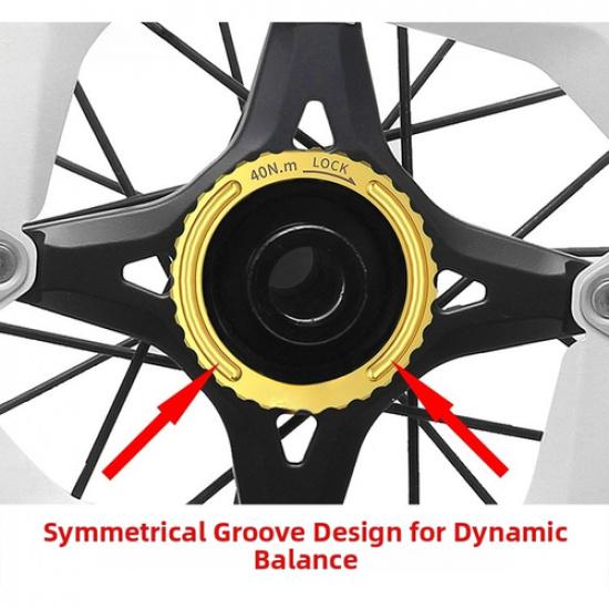 Center lock disc brake lock ring nut cover alloy for Campagnolo CP wheelsets
