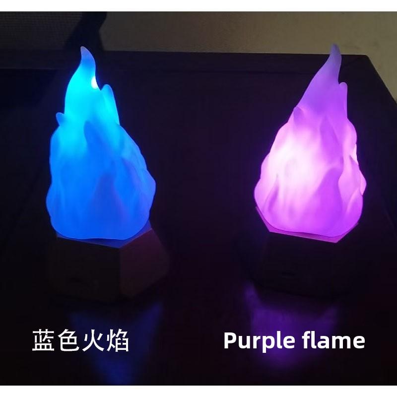 Halloween flame light 3-speed mode, indoor atmosphere light, outdoor camping decoration light