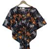 Women Cotton Black Summer Sleepwear Hippie Beach Cover Jungle Print Caftan Dress CKFTN-SCRN-FULL-BUYIT-180
