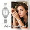 Women's Watch Stretch Band Waterproof Silver Stylish Analog Display Free Size Stainless Steel Band Quartz Watch Fashion Accessory - Birthday