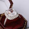 Tancise Women Classic 925 Sterling Silver  Zircon Ring Ladies Jewelry Wedding Promise Party Gift