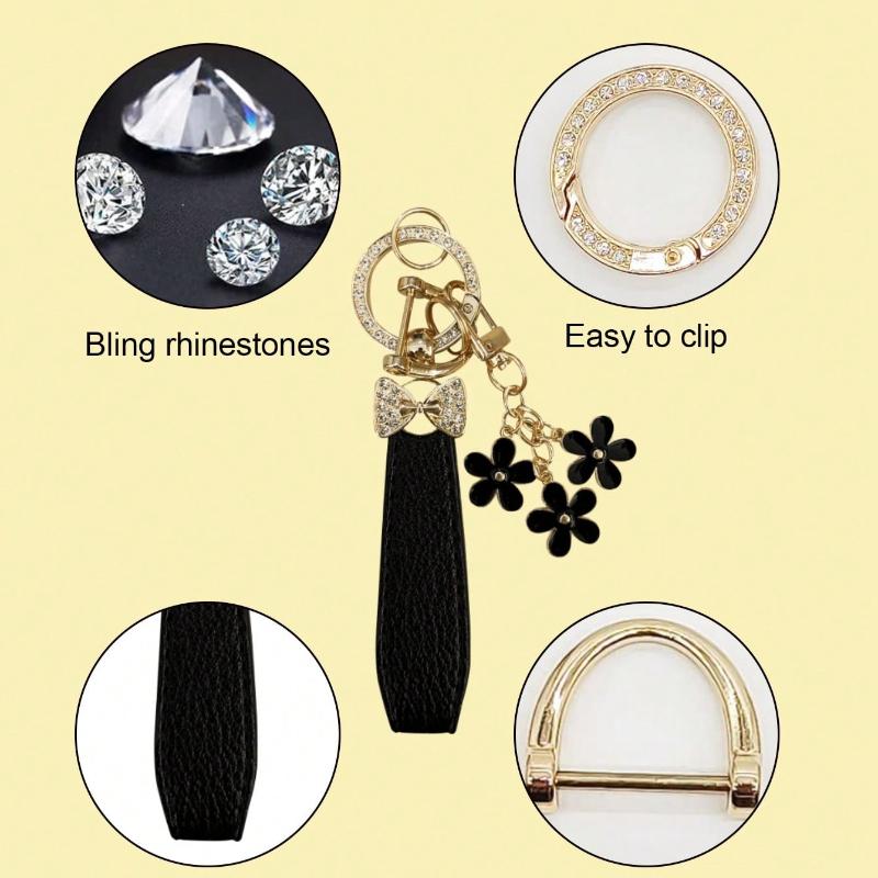 Fashionable Minimalist Design, Add Charm To Your Keys, PU Leather Material, Zinc Alloy Clasp, Ideal Gift For Luxury & Fashion Lovers, Keychain Pendant
