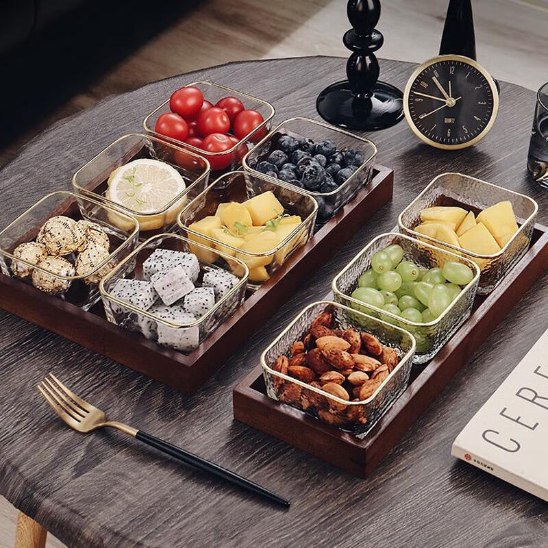 Danzhiyuan European Style Glass Divided Serving Platter